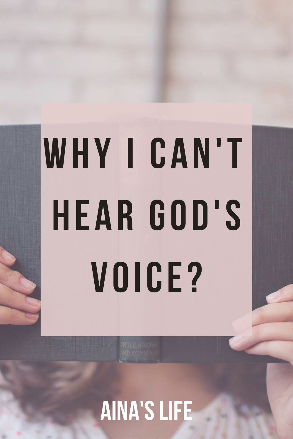 me asking myself why i can't hear god's voice