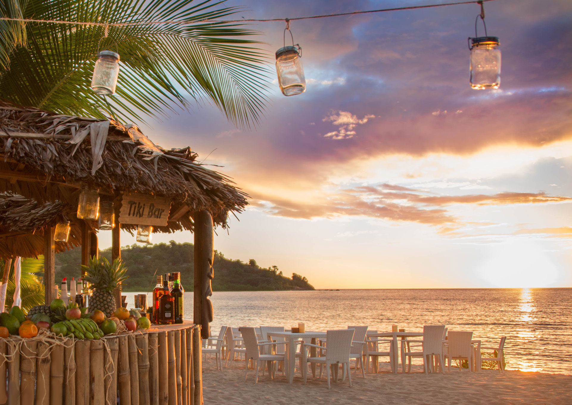 Beach Bar in Andilana, luxury resort in Madagascar
