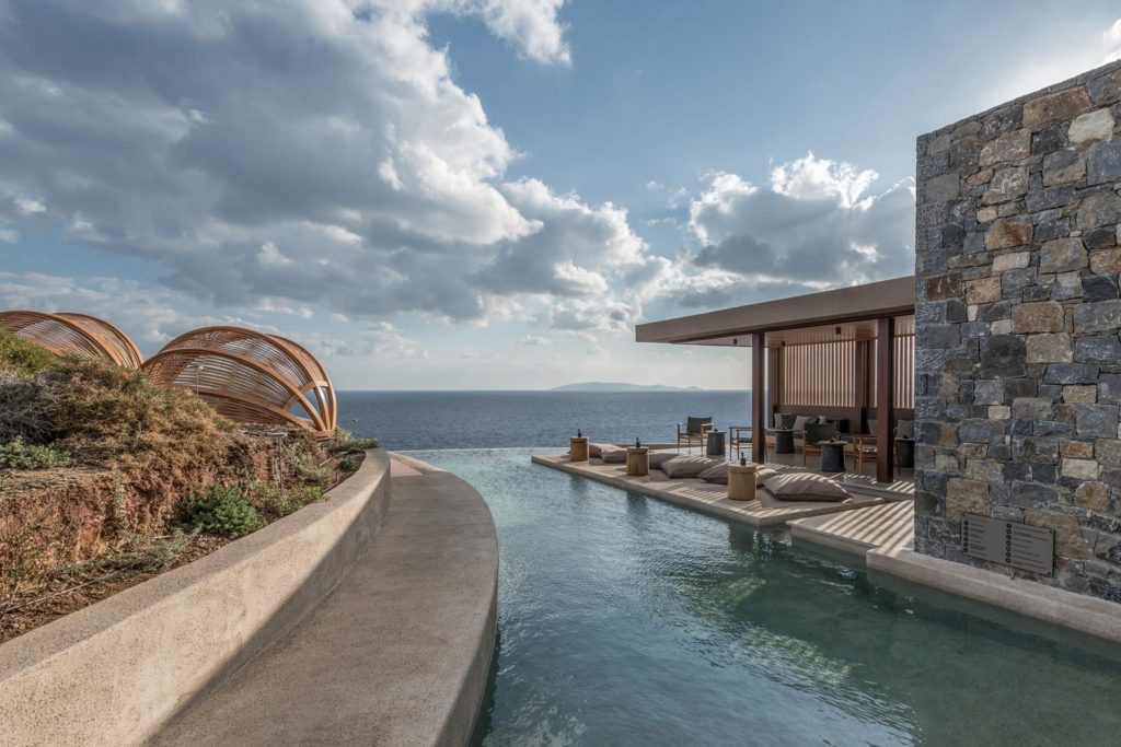 View of Acro Suites in Crete, one of the best boutique hotels in Europe.